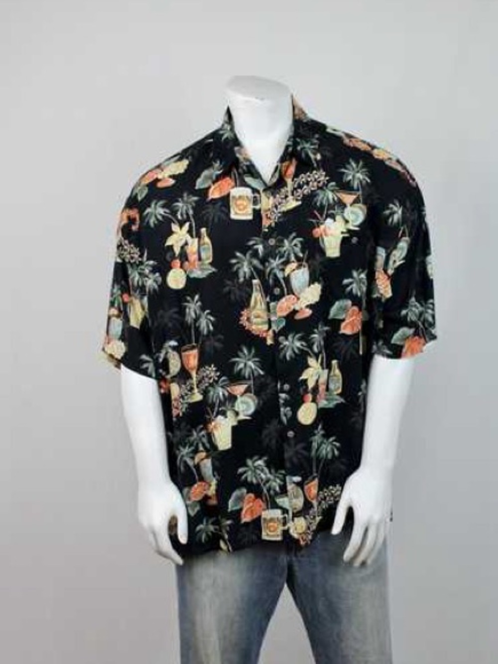 VINTAGE PIERRE CARDIN TROPICAL SHIRT XL